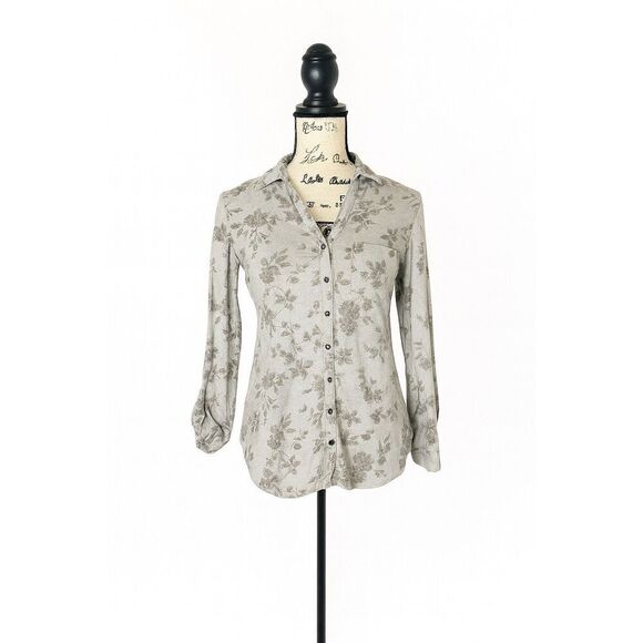Sonoma  SZ S floral cotton button down - Picture 1 of 3